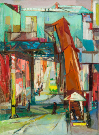 Franz Kline (1910&ndash;1962), &quot;Chatham Square,&quot; 1948. Oil on canvas, 41 x 30 in.