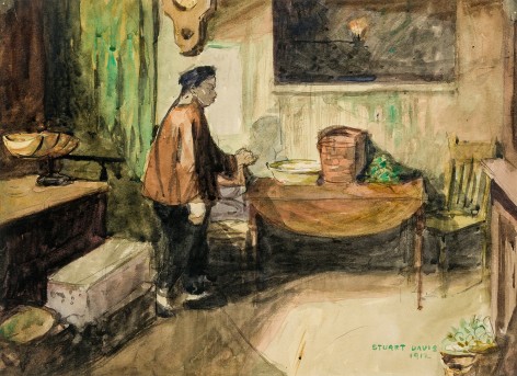 The Chinese Merchant, 1912, Watercolor and pencil on paper, 10 1/2 x 14 1/2 in.&nbsp;