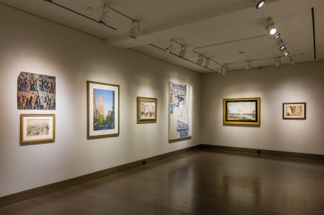 &quot;The Madding Crowd&quot; gallery installation, June 2021. Gallery 3, wide view.