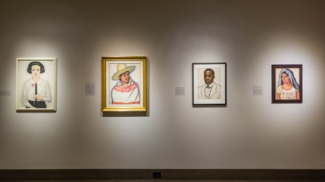 &quot;Winold Reiss: The New American Portrait&quot; installation view