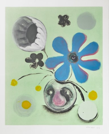ANTONE K&Ouml;NST Untitled (Flowers), 2023 Monotype on Arches paper, 24 x 20 in.