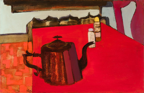 Franz Kline (1910&ndash;1962), &quot;Tea Kettle,&quot; 1945. Oil on Masonite, 15 1/2 x 23 1/2 in.