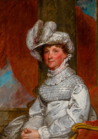 GILBERT STUART (1755&ndash;1828), &quot;Portrait of Mrs. Barney (Ann Otis) Smith,&quot; about 1809&ndash;18. Oil on wood panel, 36 1/2 x 26 1/2 in.