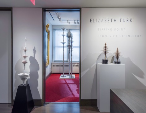 installation view of Elizabeth Turk, &quot;Tipping Point - Echoes of Extinction&quot; at Hirschl &amp; Adler Modern, October 1 - November 20, 2020