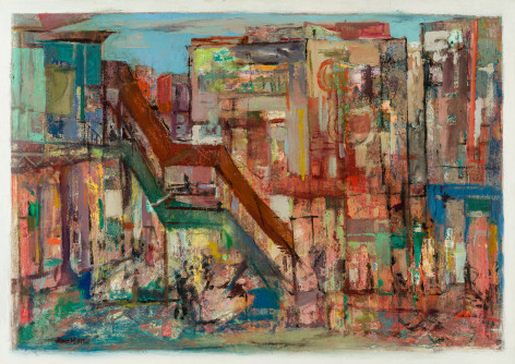 Franz Kline (1910&ndash;1962), &quot;Chinatown,&quot;&nbsp;1948. Oil on board, 30 1/2 x 43 1/2 in.
