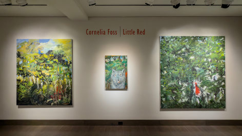Installation, "Cornelia Foss: Little Red": Gallery 3, south wall