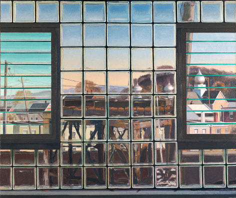 John Moore (b. 1961), Six O&#039;Clock in Mill Town, 2014