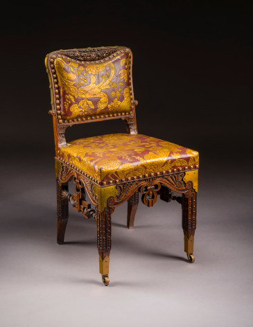 Herter Brothers, New York (active 1864-1907), Dining Room Chair from the William H. Vanderbilt House, 640 Fifth Avenue, New York, about 1881-82