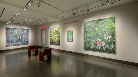 Installation, "Cornelia Foss: Little Red": Gallery 3, looking southeast