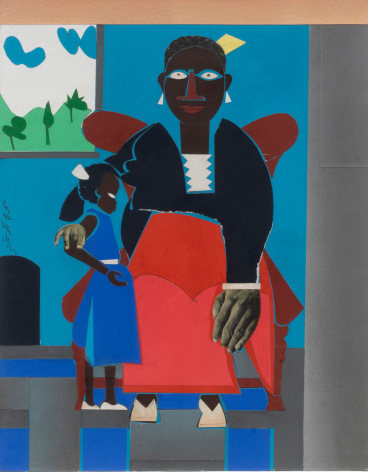 Romare Bearden (1911-1988), Family (Mother and Child), 1973