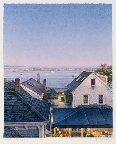 Frederick Brosen (b. 1954), &quot;Provincetown Bay,&quot; 2020. Watercolor over graphite on paper, 13 5/8 x 11 in.