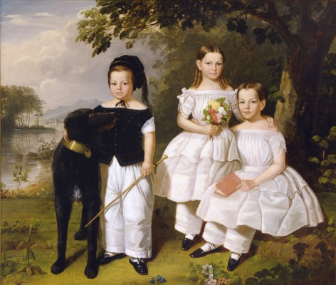 William R. Hamilton (1795-1879), The Three Odell Children, Newburgh, New York, about 1846-52