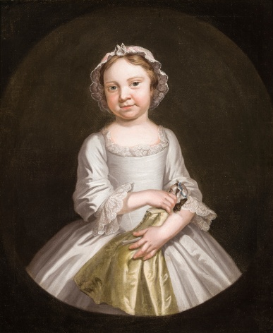 JOHN WOLLASTON (about 1710&ndash;about 1775), &quot;Portrait of Isabella Morris,&quot; about 1755. Oil on canvas, 30 1/8 x 25 1/8 in.