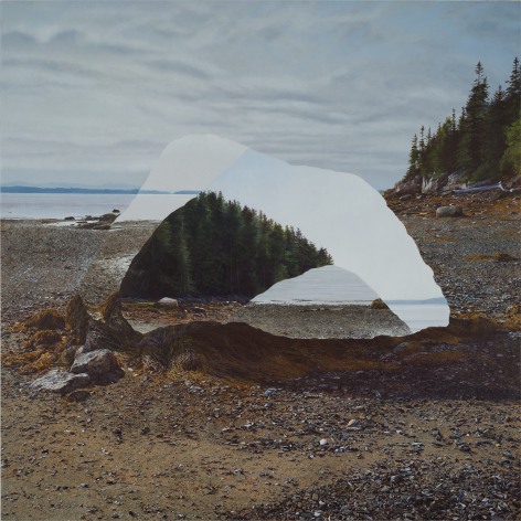 Colin Hunt (b. 1973), Untitled (Dead Low), 2023, Egg tempera on panel, 32 x 32 in.