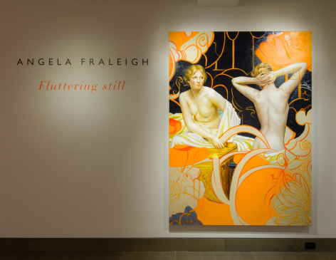 installation view of Angela Fraleigh, &quot;Fluttering still,&quot; at Hirschl &amp; Adler Modern, New York, February 10 - March 12, 2021