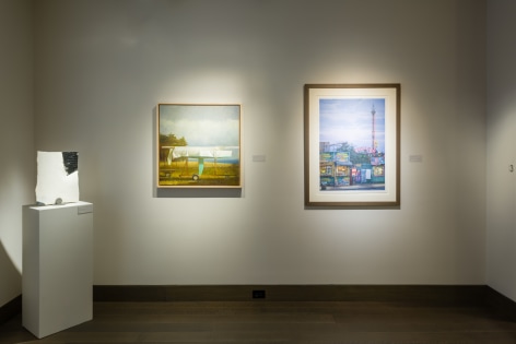 &quot;Summer Selections 2023.&quot; Gallery 3 view with works by Mar&iacute;a Elena Gonz&aacute;lez, Randall Exon, and Frederick Brosen.