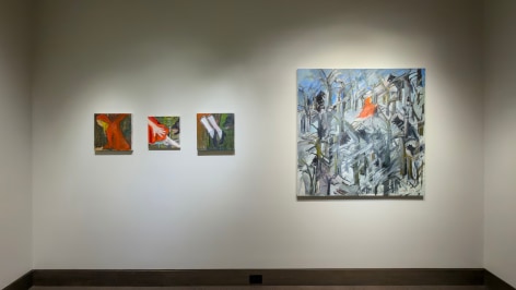 Installation, "Cornelia Foss: Little Red": Gallery 3, west wall