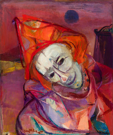 Franz Kline (1910&ndash;1962), &quot;Nijinsky as Petrouchka,&quot;&nbsp;1947. Oil on canvas, 24 1/4 x 20 1/8 in.