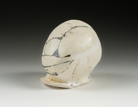 Mar&iacute;a Elena Gonz&aacute;lez (b. 1957)  Head, 2020  Ceramic, plaster, epoxy  4 3/4 x 3 3/4 x 5 in.