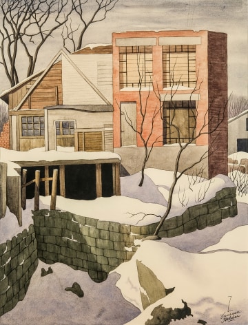 Z. VANESSA HELDER (1904&ndash;1968), Alterations, about 1948. Watercolor on paper, 19 1/2 x 14 3/4 in.