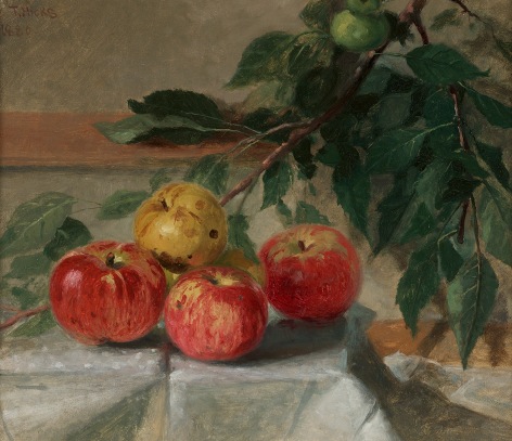 Thomas Hicks (1823-1890), Still Life with Apples, 1880