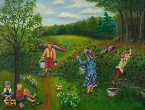 Queena Stovall (1887-1980), Blackberry Picking,&nbsp;July 1950