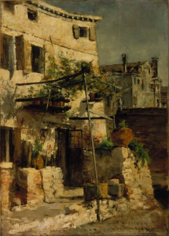 John Henry Twachtman (1853-1902), House on a Canal, Venice, 1877