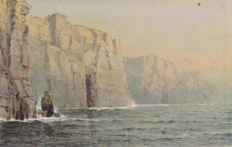 William Trost Richards (1833-1905), Irish Cliffs, 1891