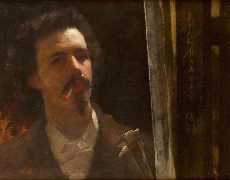 James Jebusa Shannon (1862-1923), Self-Portrait, 1884