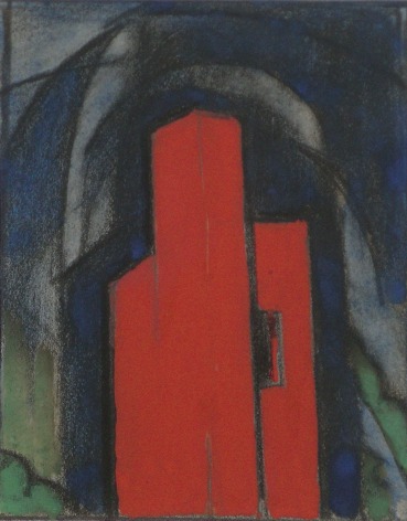 Oscar Bleumner (1867-1938), Red House - Madonna, circa 1933