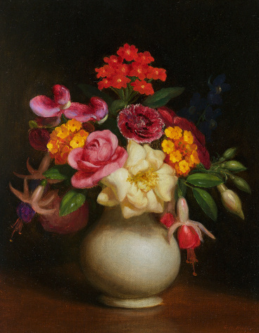 George Henry Hall (1825-1913), Floral Still Life, 1860