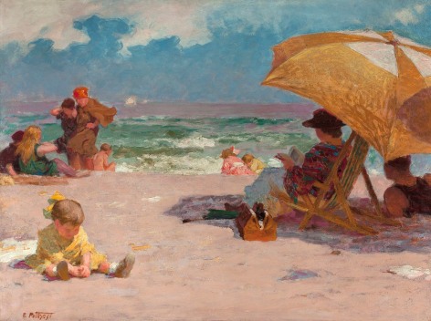 Edward Henry Potthast (1857-1927), At the Seaside, circa 1920