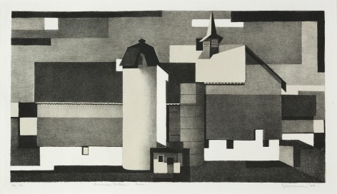 Benton Murdoch Spruance (1904-1967), American Pattern-Barn, 1940