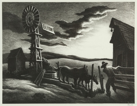 Thomas Hart Benton (1889-1975), Nebraska Evening, 1941