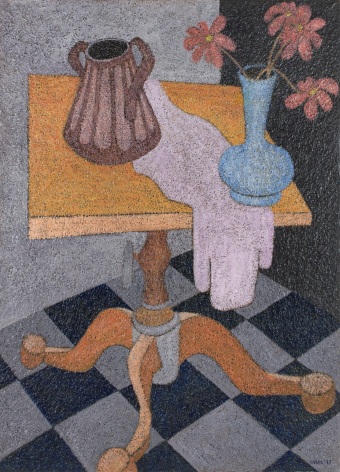 Hayward Oubre (1916-2006), Still Life with Blue Vase, circa&nbsp;1950