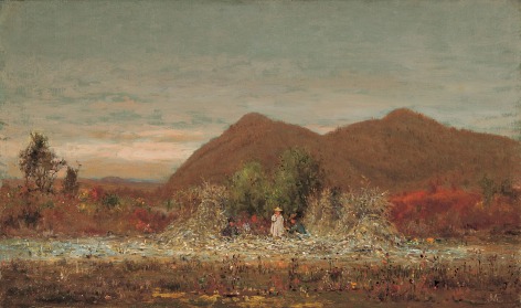 Jervis McEntee (1828-1891), Husking Corn