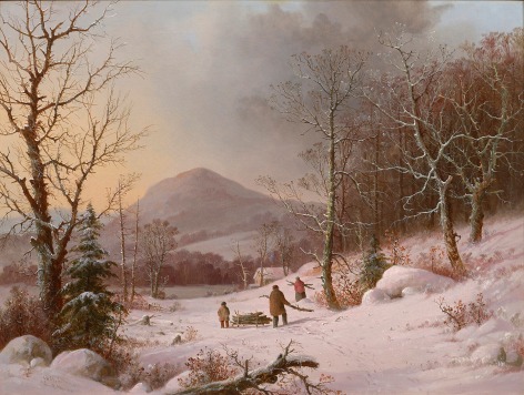 winter landscape with figures