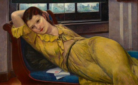 lounging woman