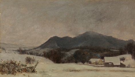 Jervis McEntee (1828-1891), Evening Light, Winter