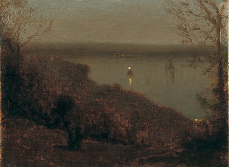 Jervis McEntee (1828-1891), Moonlight