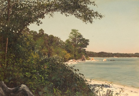 Lockwood de Forest (1850-1932), Tranquil Shore, 1874