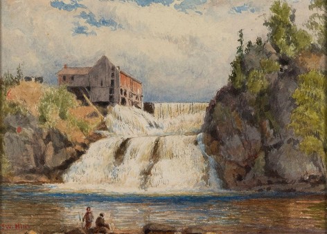 John William Hill (1812-1879), Goodrich Falls Near Jackson, White Mountains, 1850s