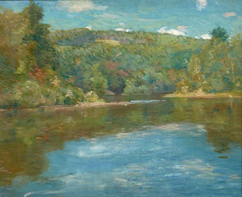 Julian Alden Weir (1852-1919), Shetucket River, circa 1910