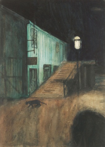 Stuart Davis (1892-1964), The Alley at Night, circa 1911