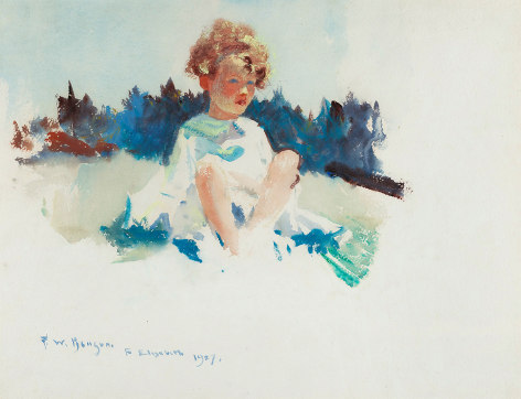 Frank Weston Benson (1862-1951), Portrait of Ellie at Three, 1927