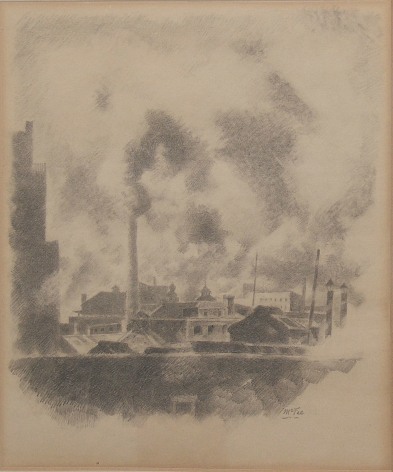 Henry Lee McFee (1886-1953), Smoke Over the City, circa 1936