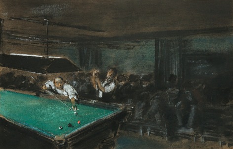 Everett Shinn (1876-1953), Pool Room