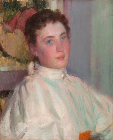 Robert William Vonnoh (1858-1933)&nbsp;, Girl from the North