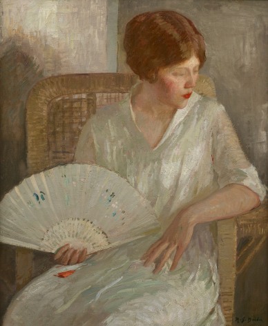 portrait of a girl in white