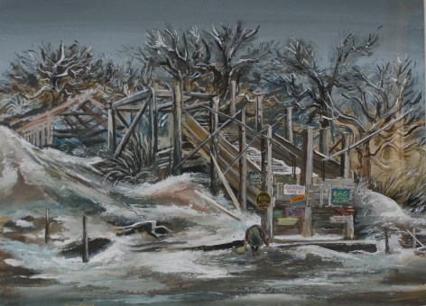 Aaron Bohrod (1907-1992), Abandoned Coal Mine, circa 1938